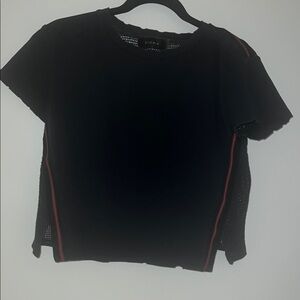 Storia Black Top with Red Accents